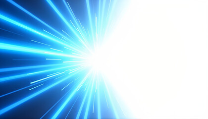 Obraz premium Abstract Blue Light Rays Burst Background