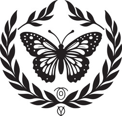 Butterfly Wreath Clipart Bundle