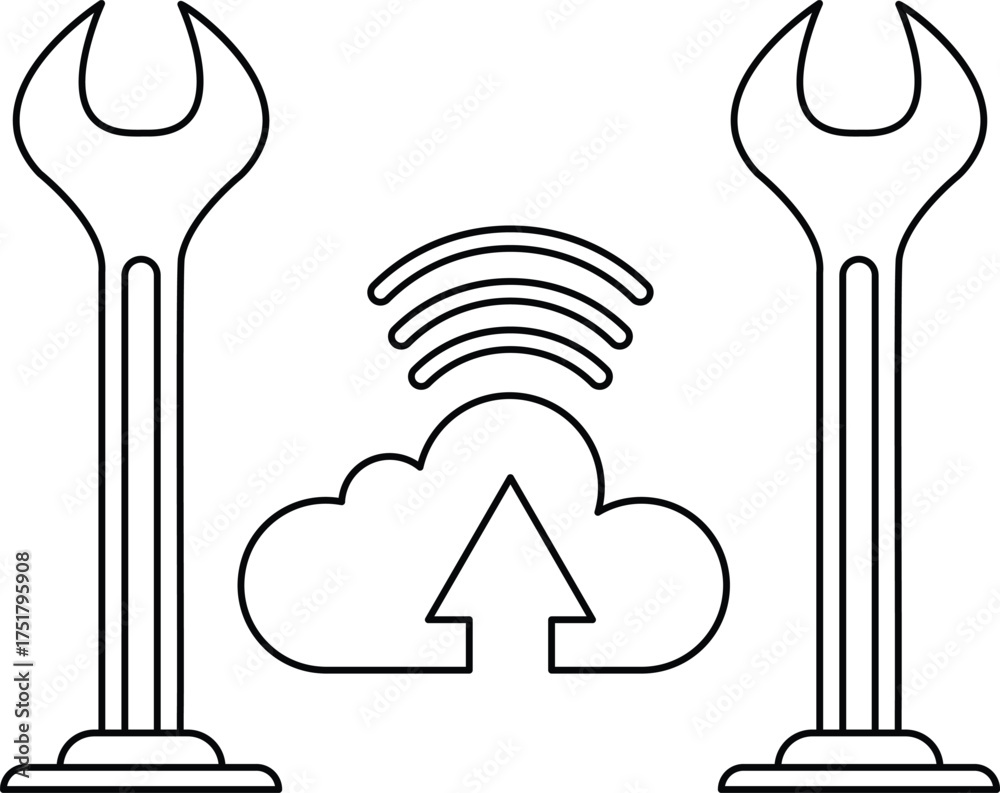 Canvas Prints two tools are shown with a cloud and arrow pointing upwards