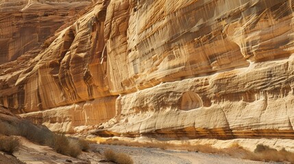 Stunning Blurred Sandstone Rocks of the Canyon