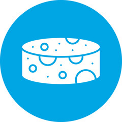 vector illustration of a cheese