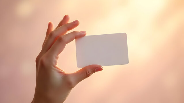 Pastel gradient beauty card pose