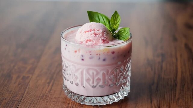 gulab shake, rose falooda, indian dessert video