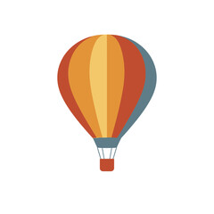 Fototapeta premium Colorful Hot Air Balloon Floating Gracefully in the Sky.
