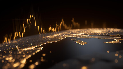 Virtual 3D environment showcasing luminous blockchain clusters, glowing cryptocurrency tokens, and interactive digital charts, representing secure decentralized ledger systems, futuristic finance,