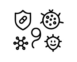 Medical and immune system icons