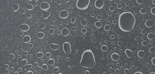Realistic Water Drops and Rain Splash Overlay, Drops of Water, Wet Rain Splash  Isolated Transparent Background