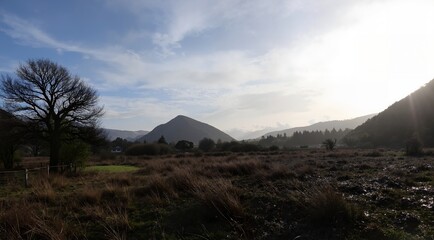 mountain landscape in the morning