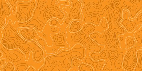 Abstract seamless floral pattern with vintage swirl design in gold tones