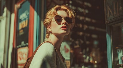 Stylish Woman in Sunglasses