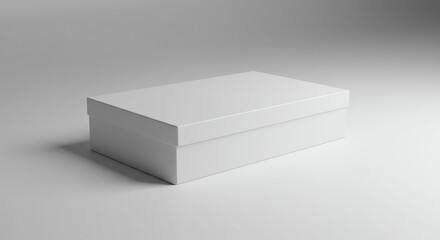 White cardboard box with transparent background
