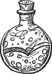 Enchanted Moon Cat with Magic Hand