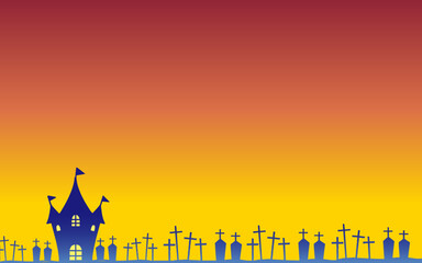 ハロウィンのグラデーション壁紙、背景。