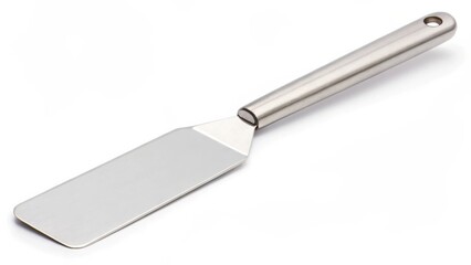 Spatula with a stainless steel blade and handle, ideal for cooking and baking.