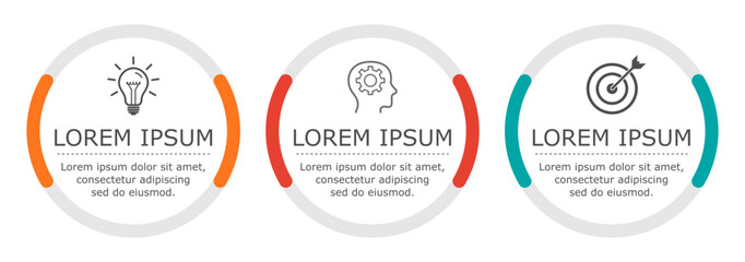 Business infographic Vector with 3 steps. Used for presentation,information,education,connection,marketing, project,strategy,technology,learn,brainstorm,creative,growth,abstract,stairs,idea,text,work.