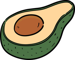 Illustration of avocado
