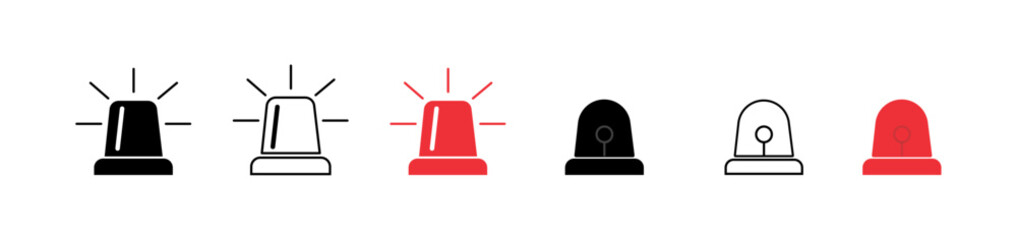 SOS Emergency icon collection. Containing Emergency alarm icon Set, SOS help service sign in different style