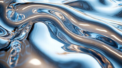 Liquid motion artistry studio environment abstract content reflective surface close-up view fluid dynamics exploration