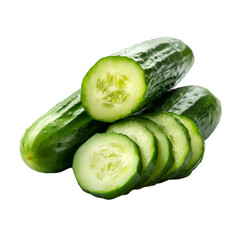 cucumber on white background
