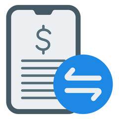Mobile payment 2 icon. Smartphone payment symbol. Contactless transaction collection. Flat Icon