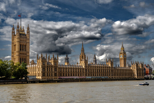 Westminster Palace (Parliament) and Beneath The River Thames In London, United Kingdom
