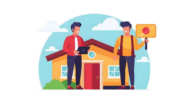 Real estate agents helping clients navigate property sales and home purchase decisions