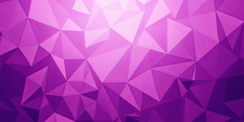 Abstract Geometric Background with Purple Gradient: Low Poly Triangular Pattern for Modern Design and Creative Projects, Ideal for Wallpapers and Presentations