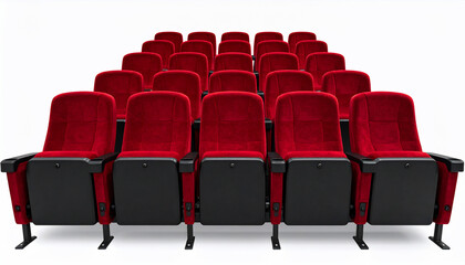 Red Theater Seats Rows