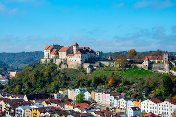 Town of Burghausen in Bavaria - Germany
