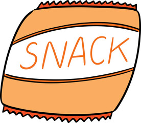 Illustration of snack bag
