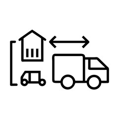 Delivery truck and warehouse for logistics