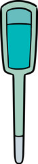 Illustration of digital thermometer
