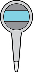 Illustration of digital thermometer
