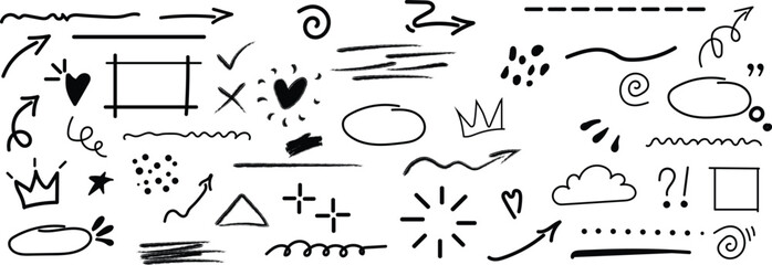 Hand-Drawn Doodle & Arrow Elements