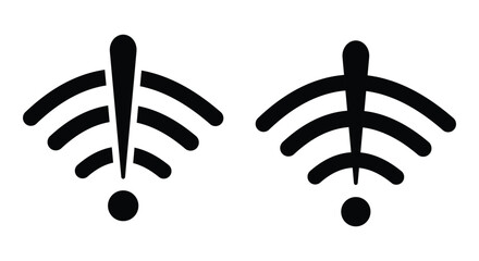 Wi-Fi and Wireless Network Icon Set – 25 Vector Symbols for Internet Connection, Signal Strength, and Remote Access