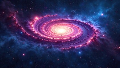 Breathtaking Cosmic Vista Swirling Galaxies, Nebulae, and Distant Stars