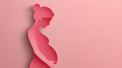 マタニティのイラスト：女性の美しさと健康