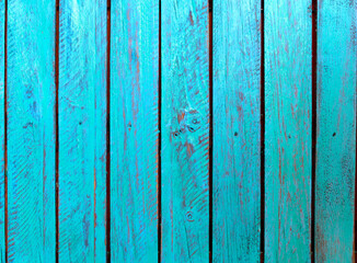 Blue and green old wooden board