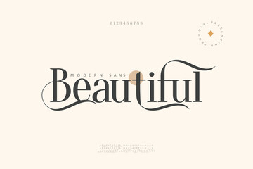 Beauty fashion Luxury font alphabet logo. Typography beautiful elegant classic letters serif italic fonts decorative wedding vintage retro logos. vector illustration

