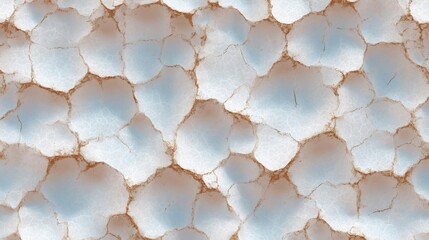 Close-up of a surface with a hexagonal pattern. the hexagons are arranged in a repeating pattern, with each hexagon having a different color - light blue, light brown, and white.