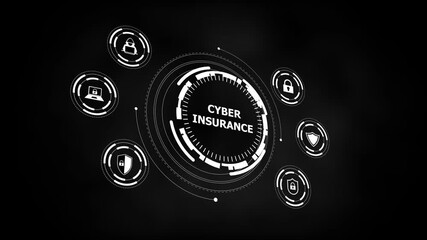 Futuristic cyber security interface with digital icons and data flow representing network,Cyber threat and data breach, Secure access compliance regulation, Information protection system. - Powered by Adobe