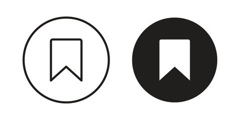 Save post icon. Monochrome simple icons for templates, web design