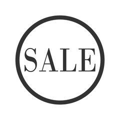 Sale gift sign icon isolated on transparent background