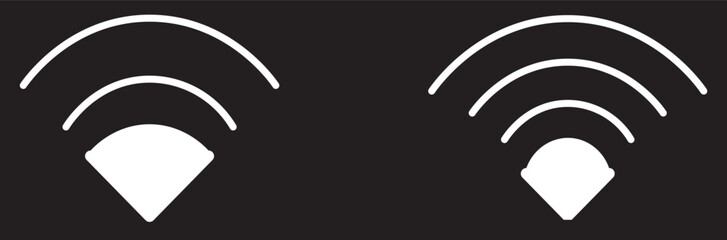 Status bar icon. signal, network, battery, vector illustration