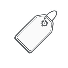 Blank Price Tag Icon Retail Sale Promotion Marketing Label Template Empty Copy Space