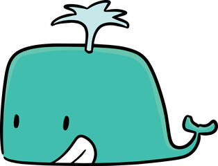 Illustration of whale
