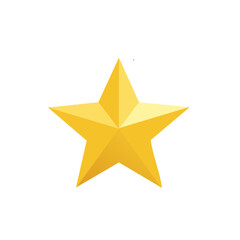 Golden Star Icon Symbol