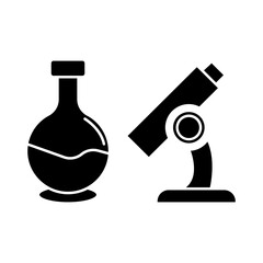 Lab Flask icon desigbn