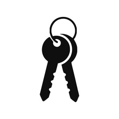 key icon in flat style. key vector illustration isolated on white background,security business concept