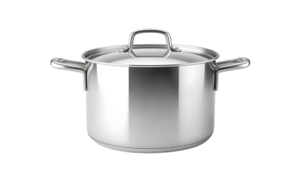 High quality shiny metal pot for kitchen and cooking design